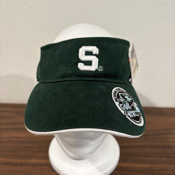 Vintage Michigan State Visor Cap 2001 NWT NOS Colosseum The Cold War Hockey - Picture 1 of 11